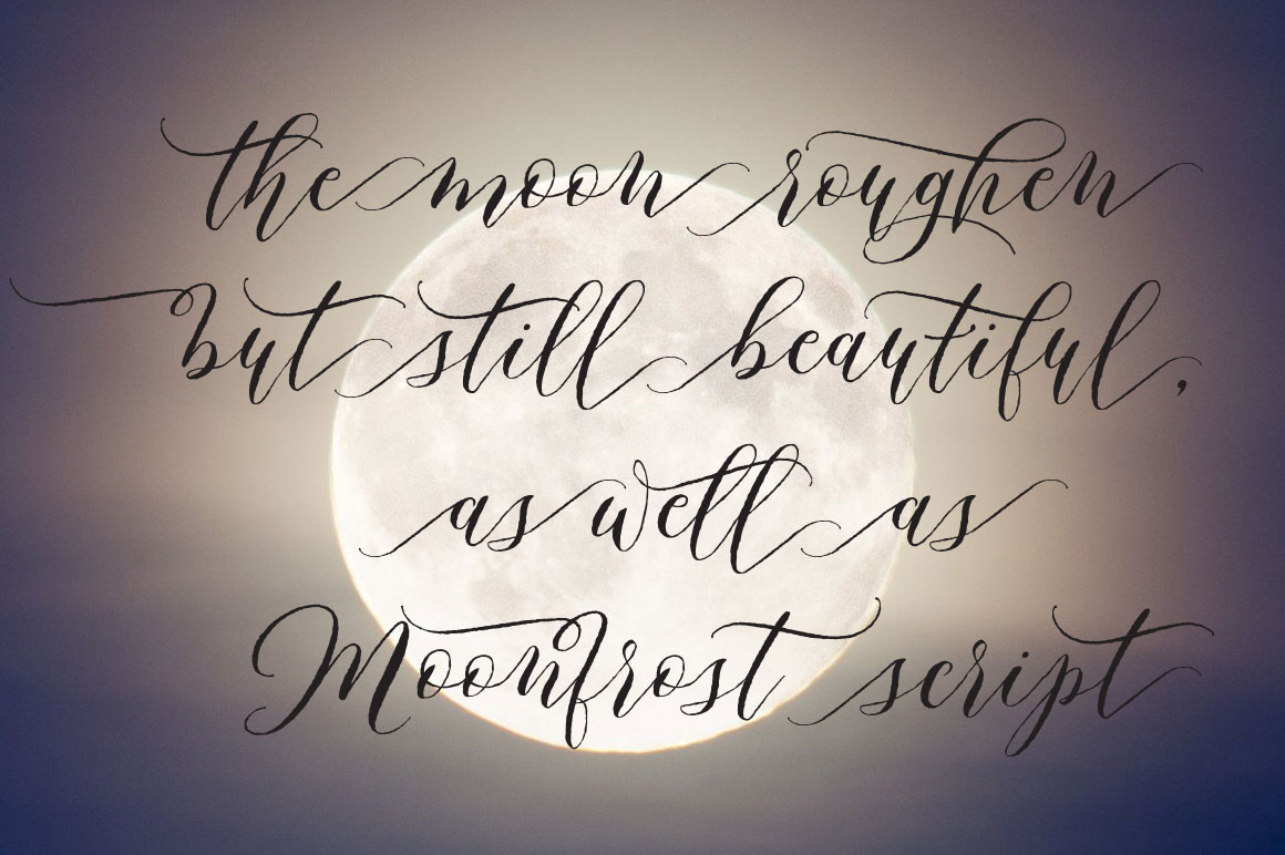 Moonfrost Font PNG with transparent background - Preview 5