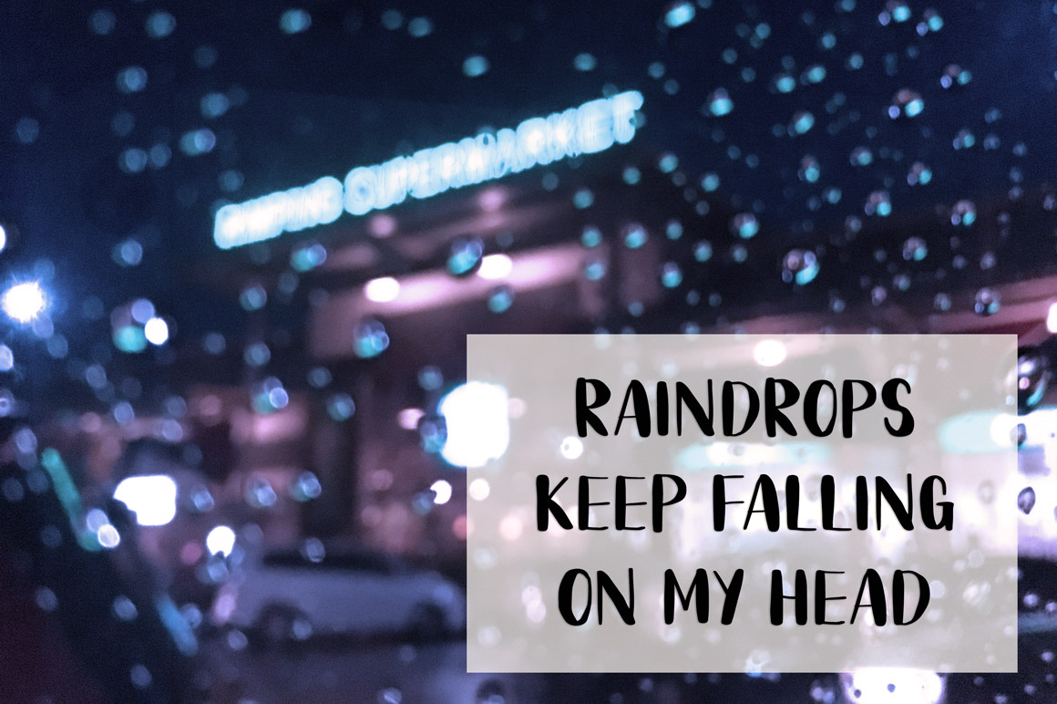 Rainy Day Font PNG with transparent background - Preview 6