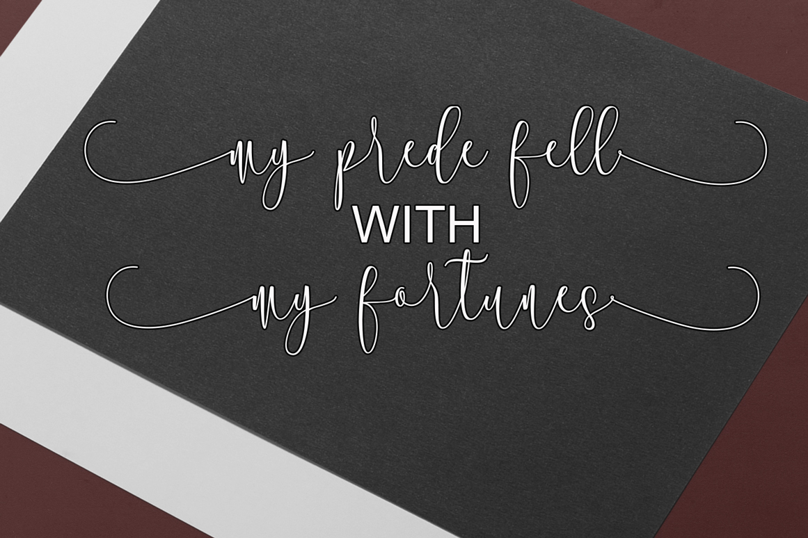 Rooster Script Font PNG with transparent background - Preview 2