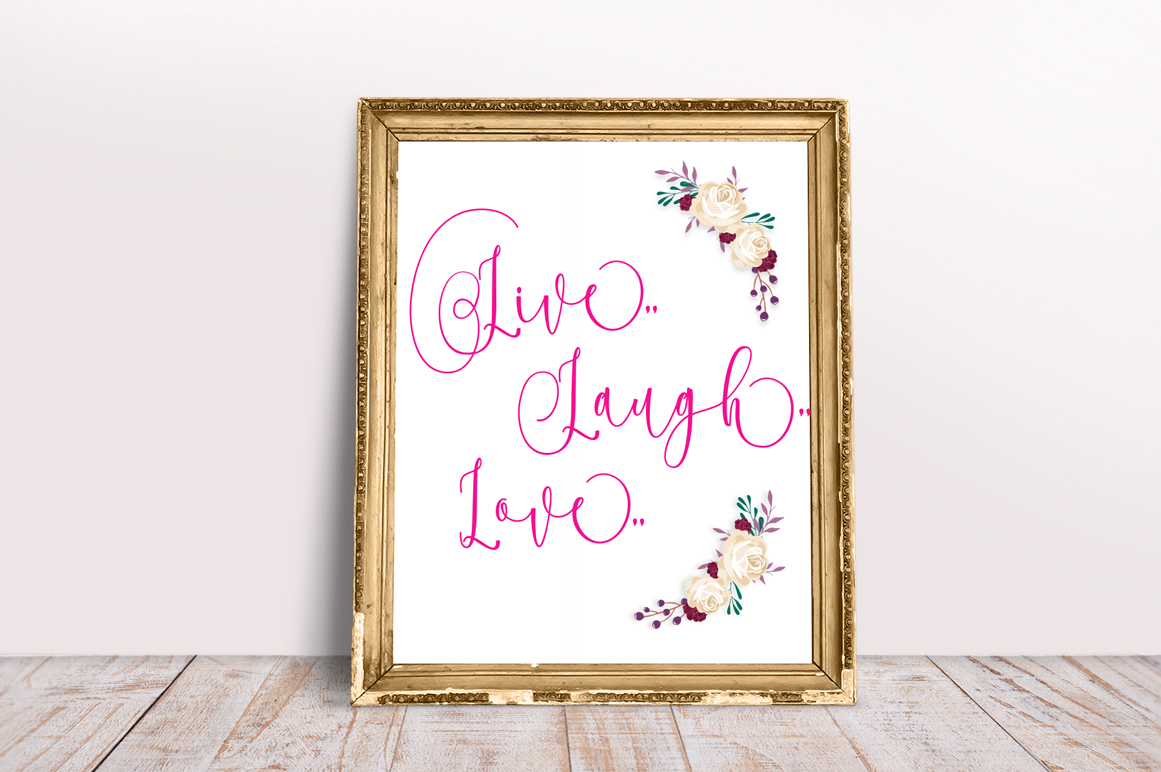 Rooster Script Font PNG with transparent background - Preview 4