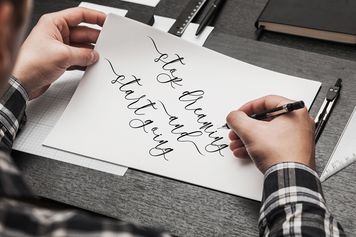 Rooster Script Font PNG with transparent background - Preview 5