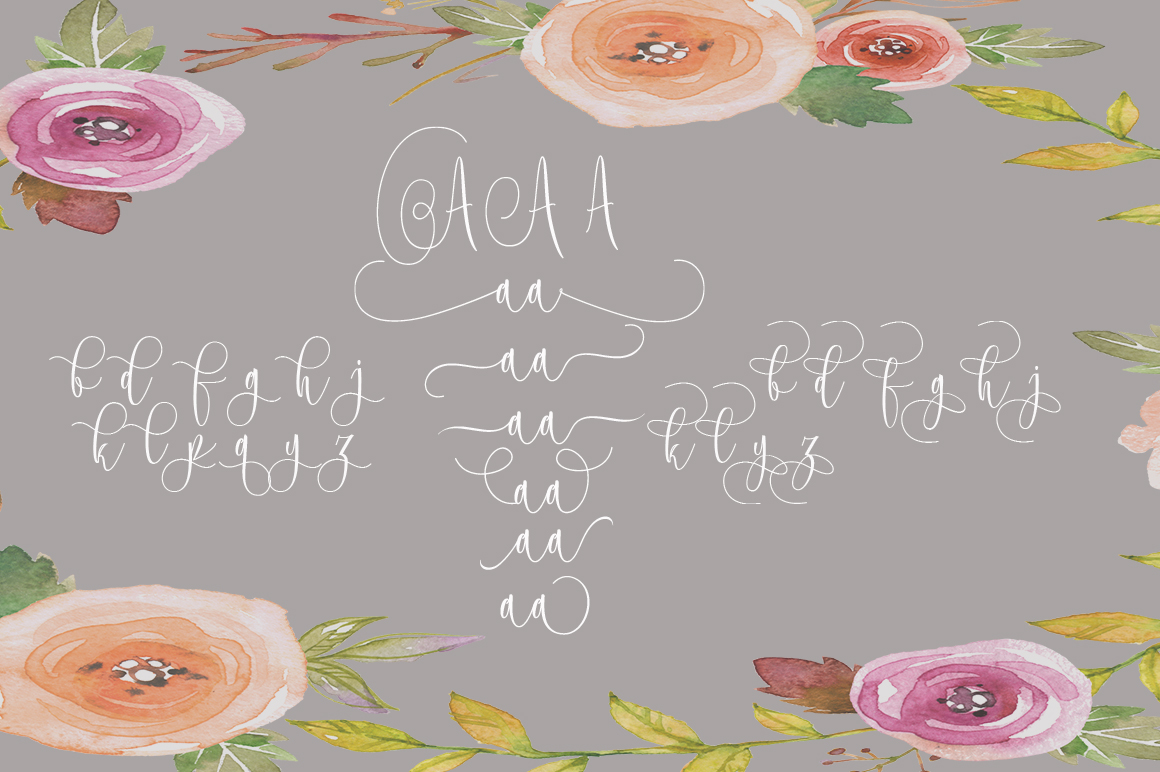 Rooster Script Font PNG with transparent background - Preview 6