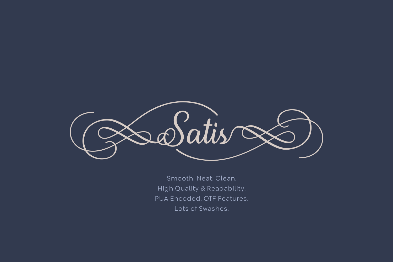 Satis Font font preview - 1