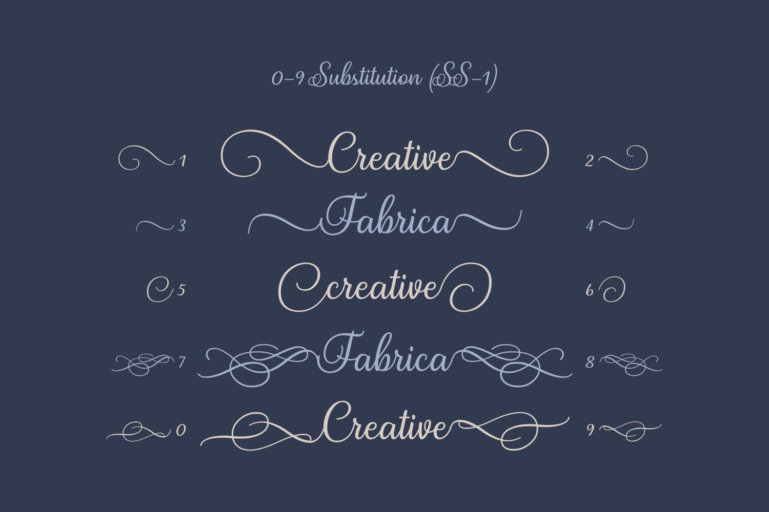 Satis Font font preview - 4