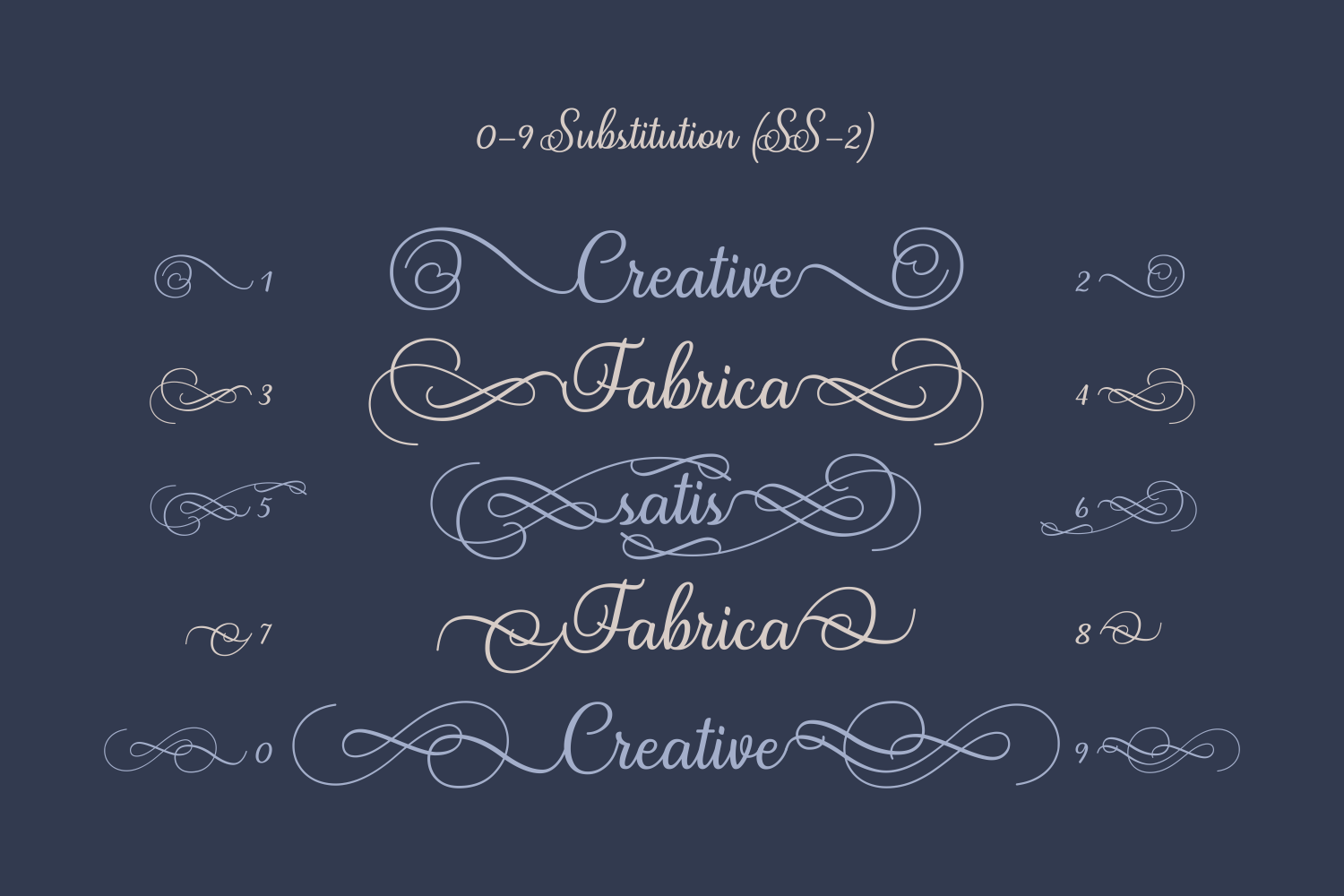 Satis Font font preview - 5