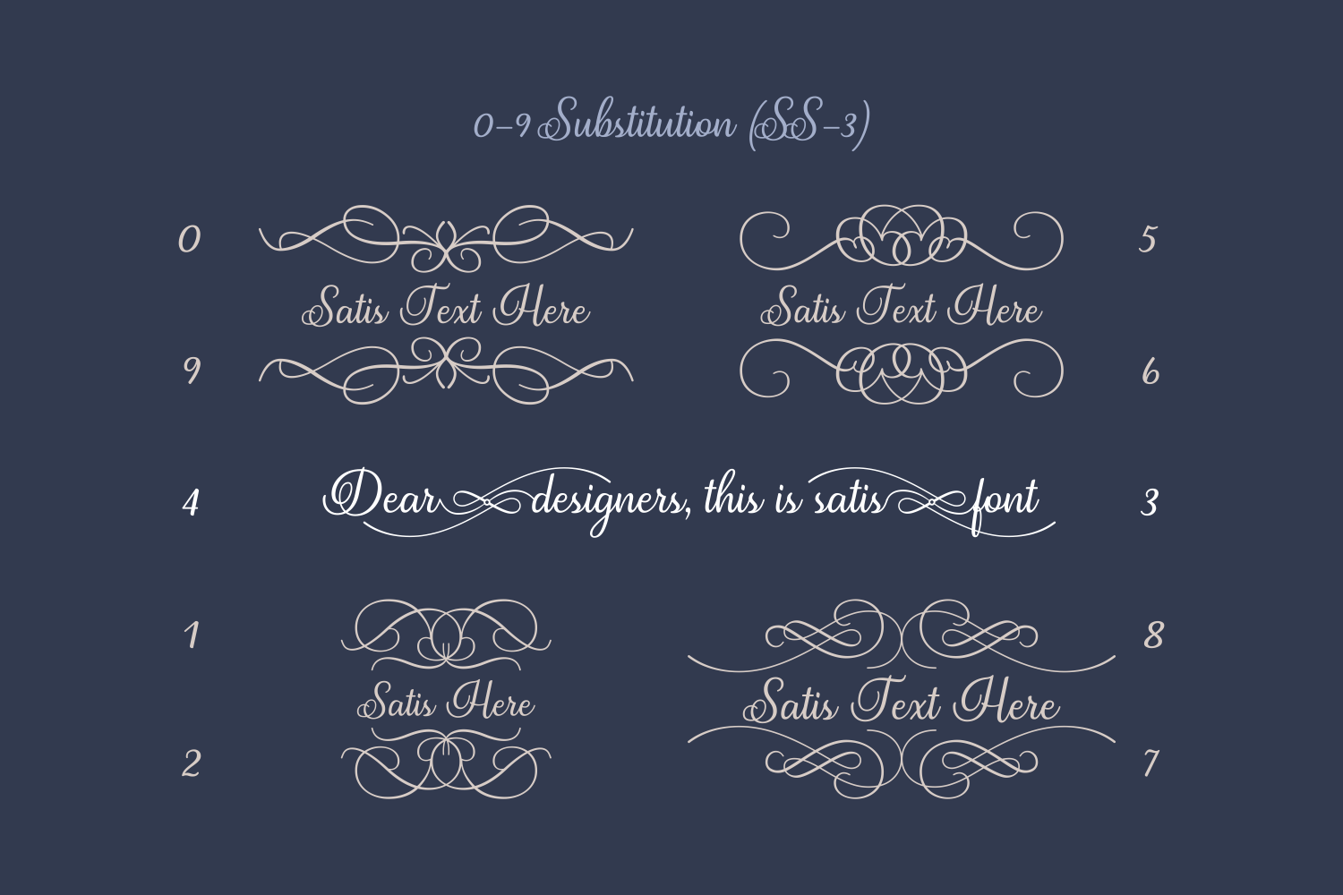 Satis Font font preview - 6