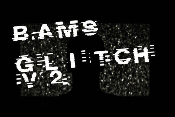 Bams Glitch V2 Font PNG with transparent background - Preview 3