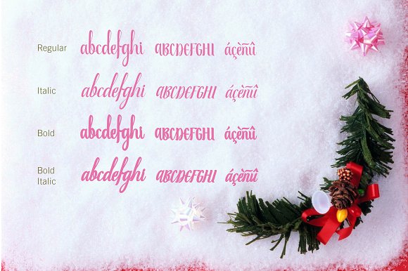 Beauty Atok Font PNG with transparent background - Preview 2