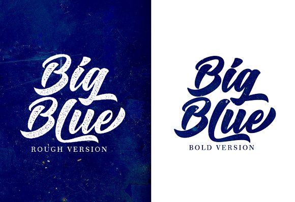 Big Blue Font - Preview 1