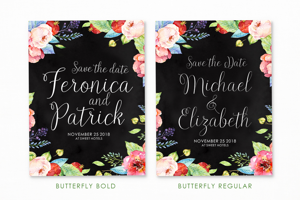 Butterfly Script Font - Preview 1