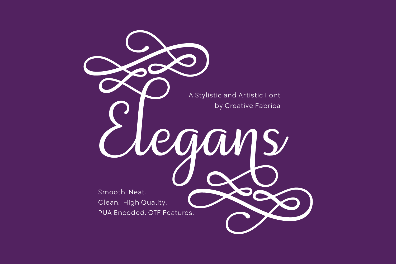 Elegans Font PNG with transparent background - Preview 1