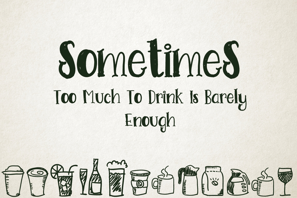 Go Doodling Font PNG with transparent background - Preview 3
