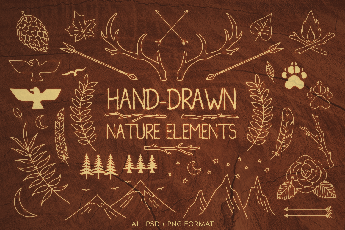 Hand Drawn Nature Elements