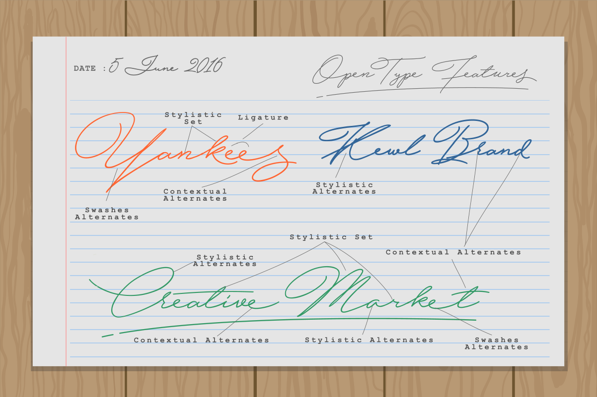 Hijrnotes Font PNG with transparent background - Preview 4