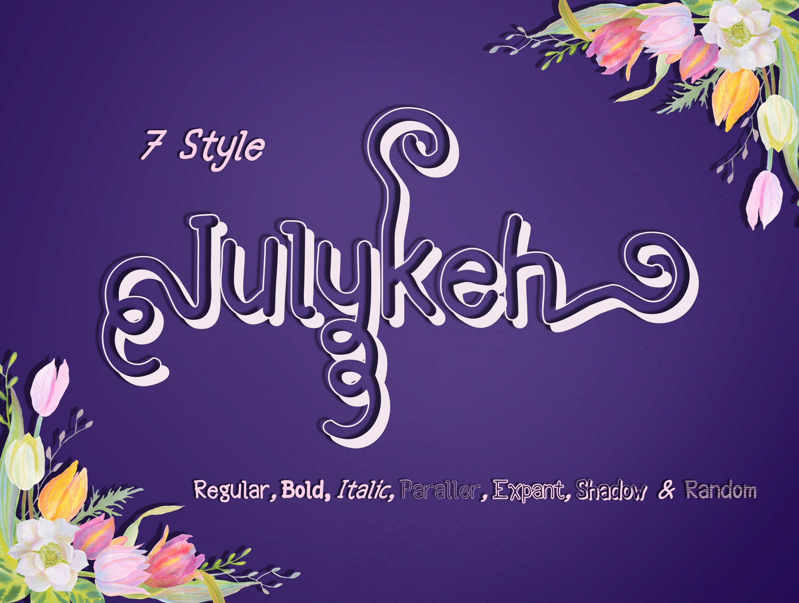 Julykeh Font PNG with transparent background - Preview 1