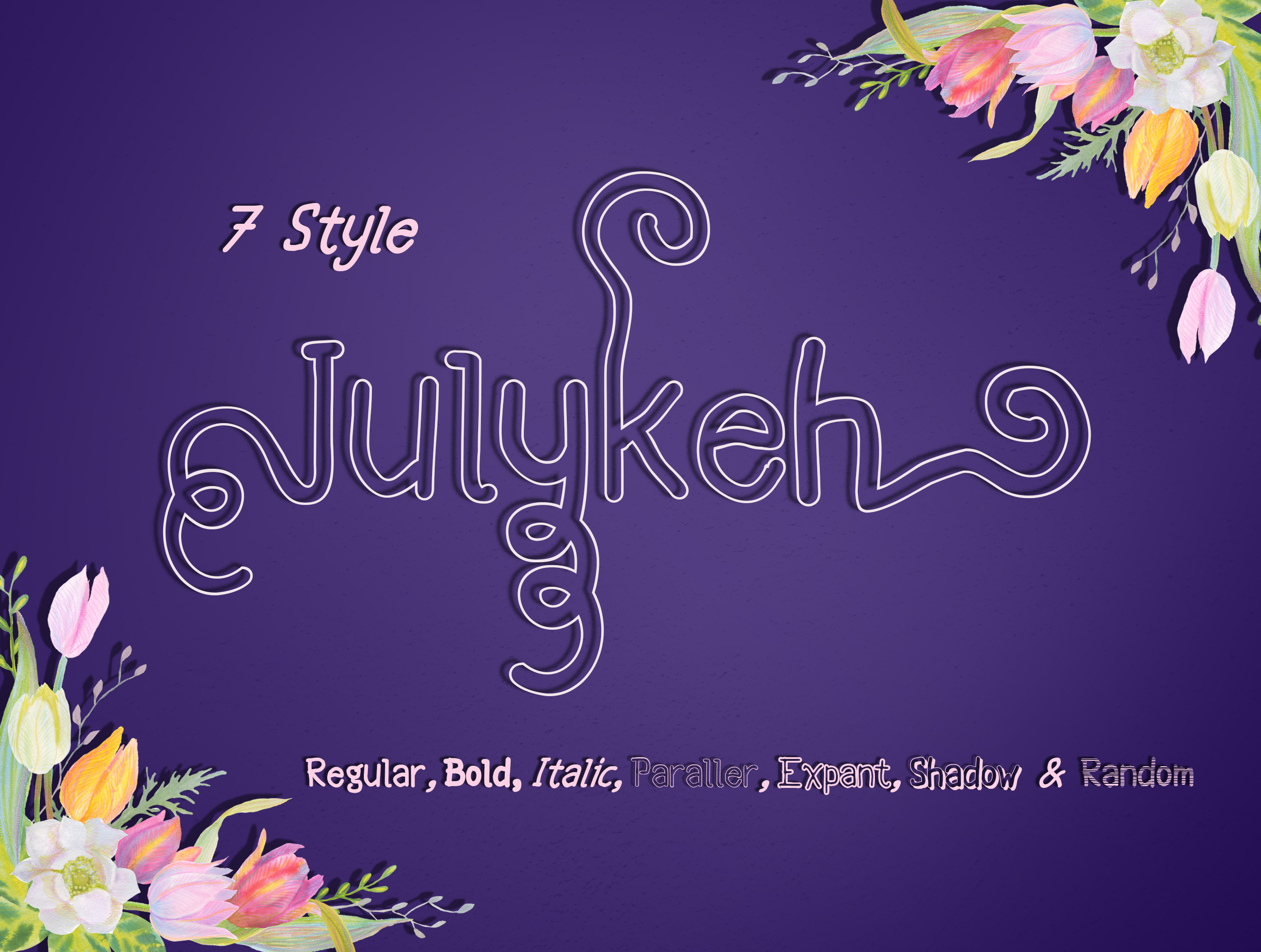 Julykeh Font PNG with transparent background - Preview 2