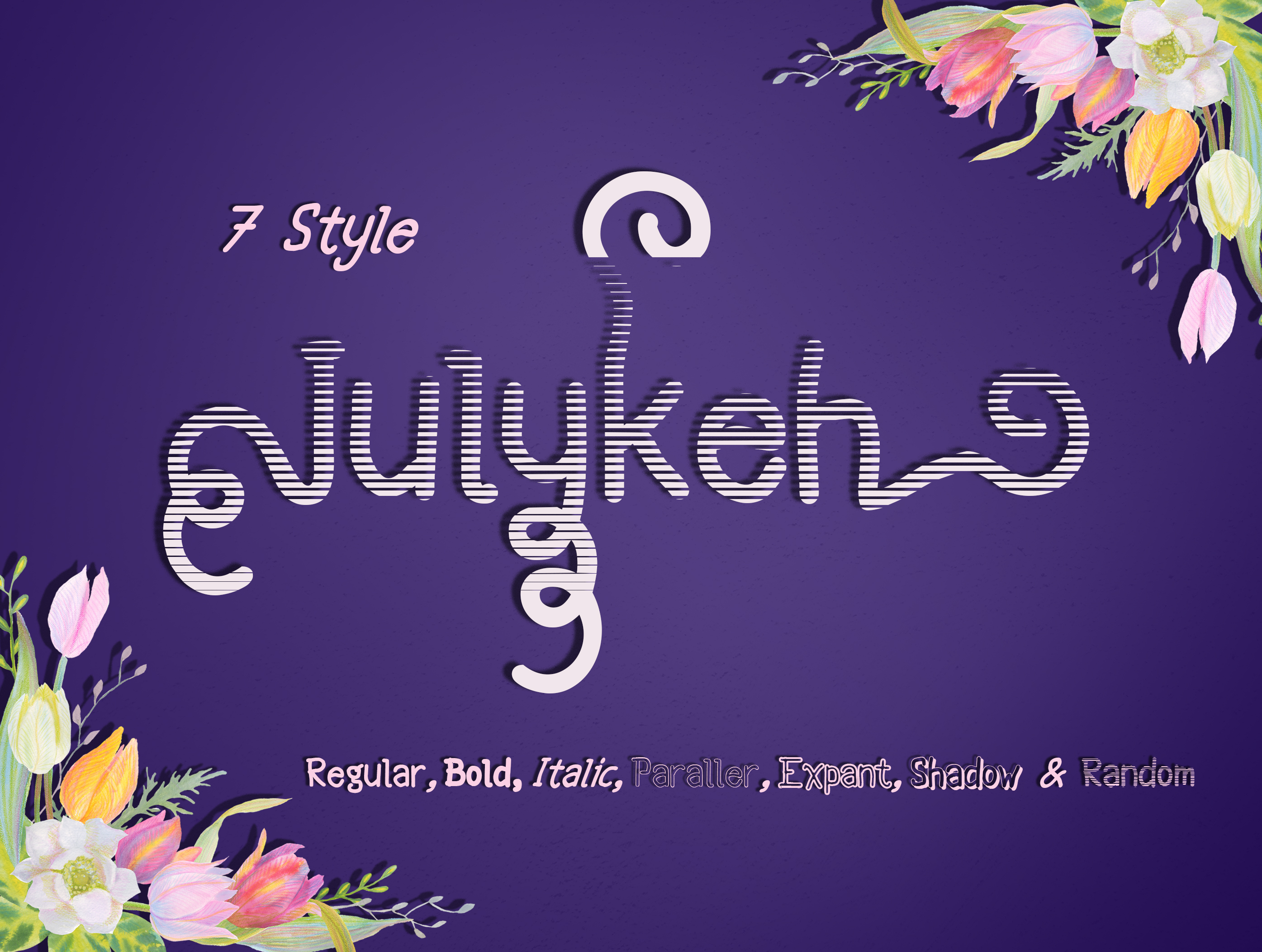 Julykeh Font PNG with transparent background - Preview 3