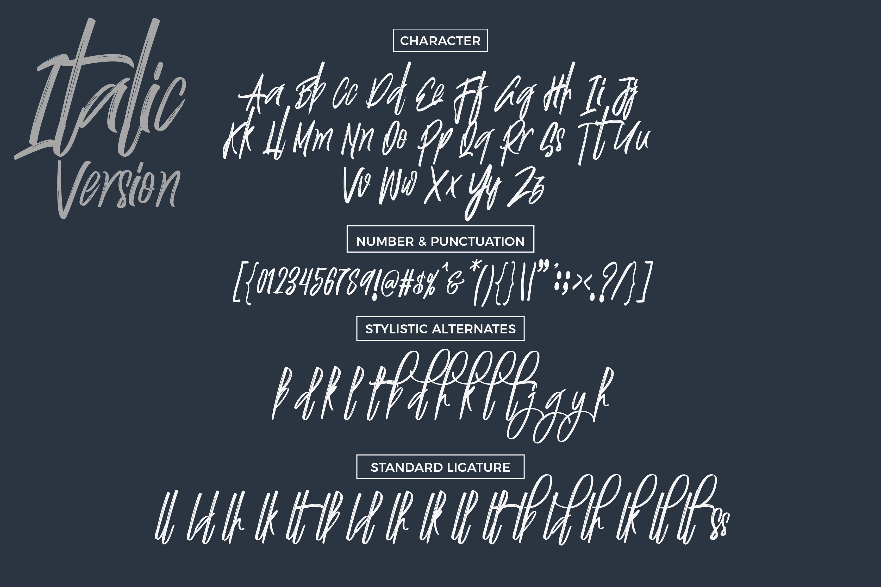 Justin Brush Font PNG with transparent background - Preview 6