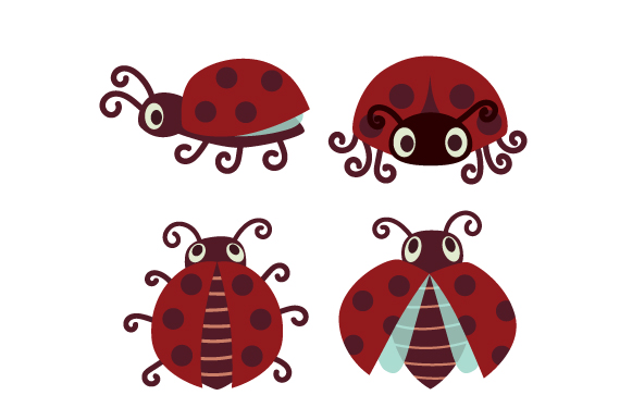 Ladybugs Design Set SVG Cut file by Creative Fabrica Crafts · Creative ...