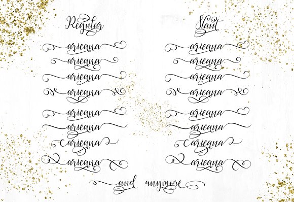 Latasha Font PNG with transparent background - Preview 4