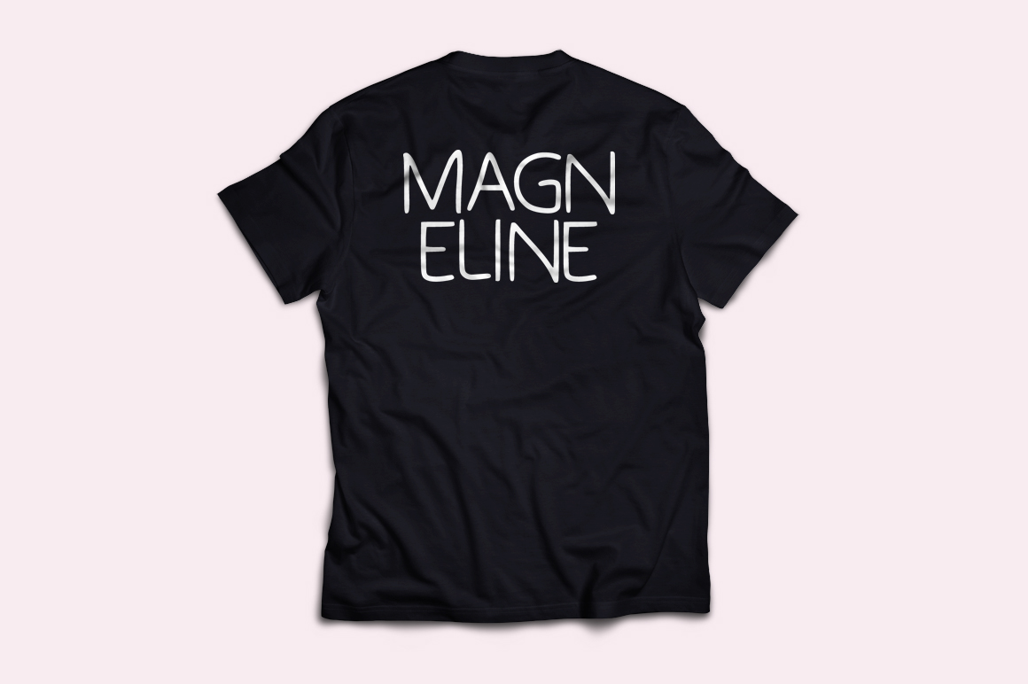 Magneline Font PNG with transparent background - Preview 2