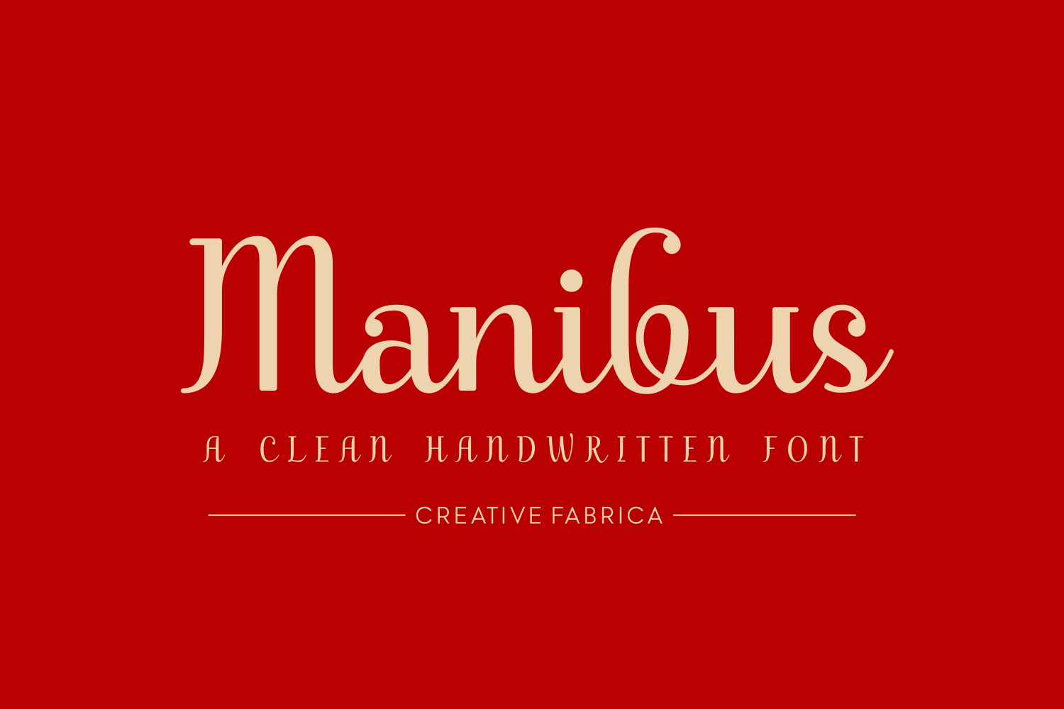 Manibus Font font preview - 1