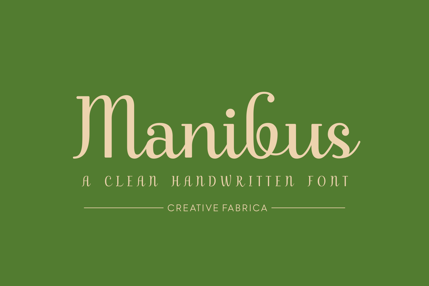 Manibus Font font preview - 2
