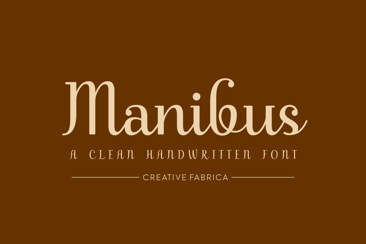 Manibus Font font preview - 3