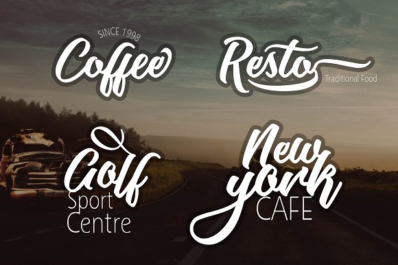 Mothica Script Font PNG with transparent background - Preview 3