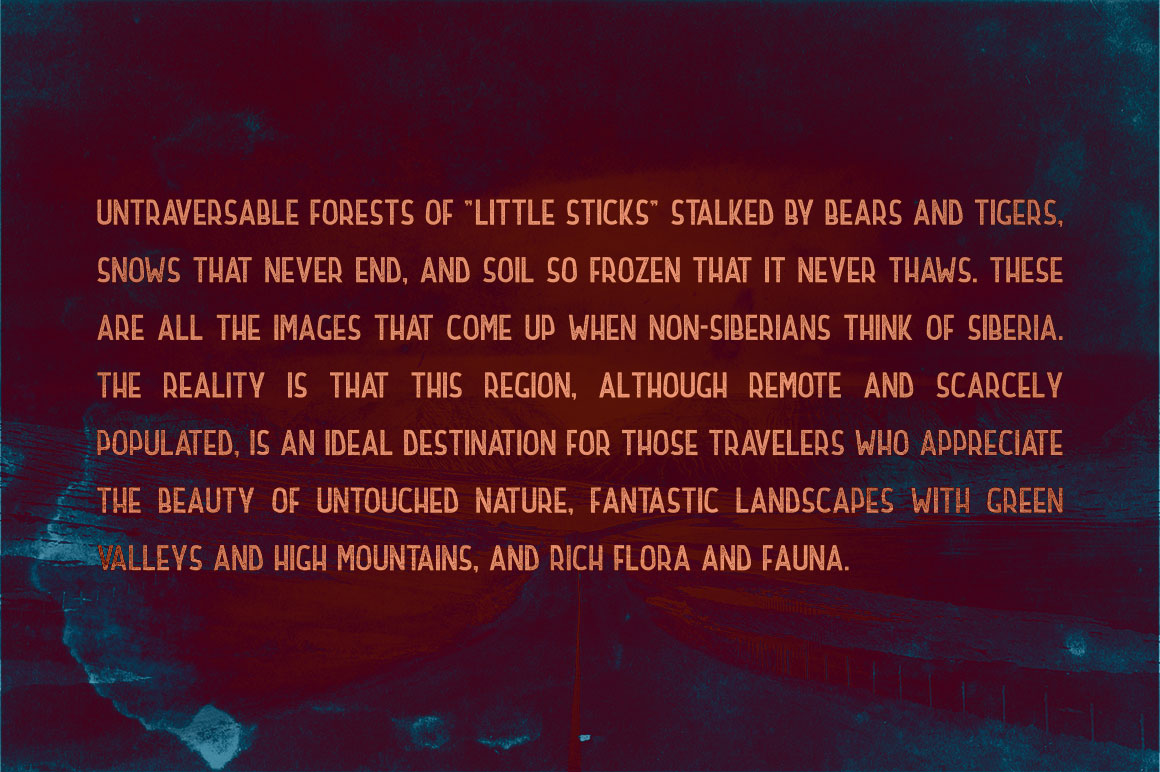 Northern Highway Font PNG with transparent background - Preview 2