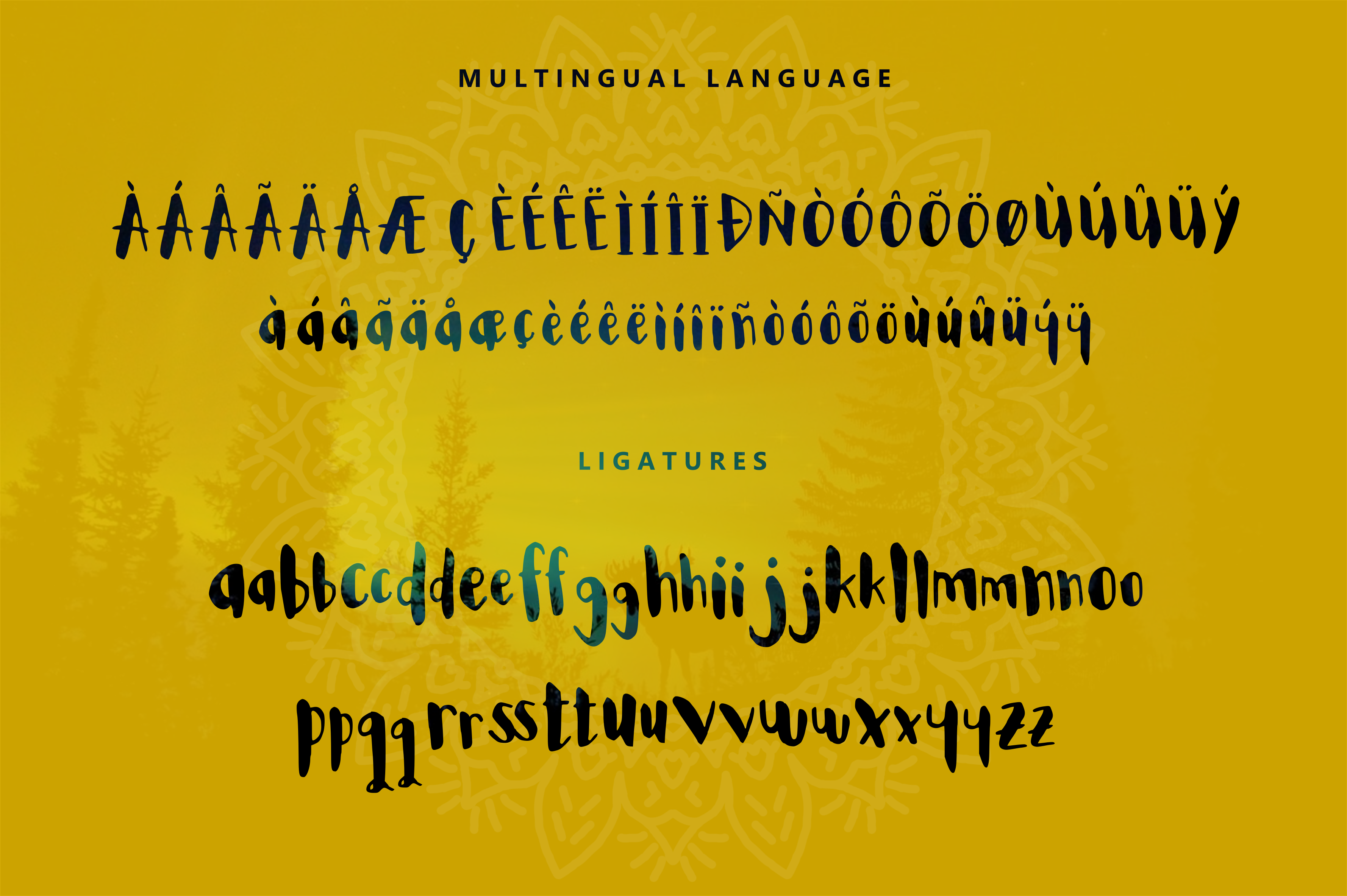 Ornexo Font PNG with transparent background - Preview 3