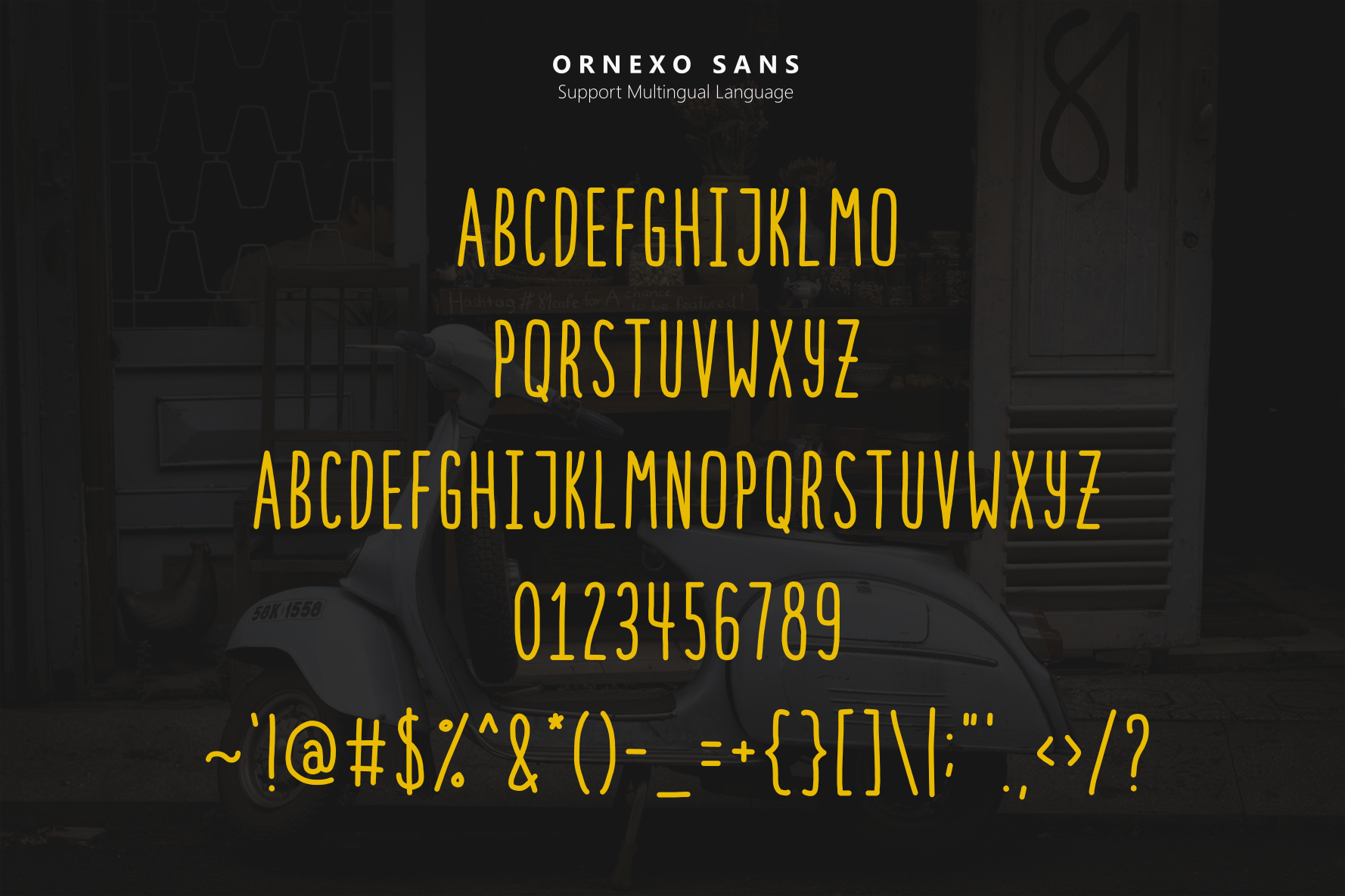 Ornexo Font PNG with transparent background - Preview 4