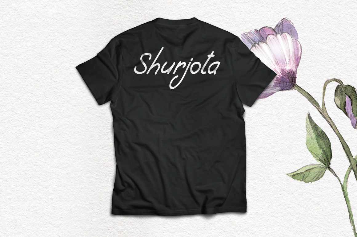 Shurjota Font PNG with transparent background - Preview 2