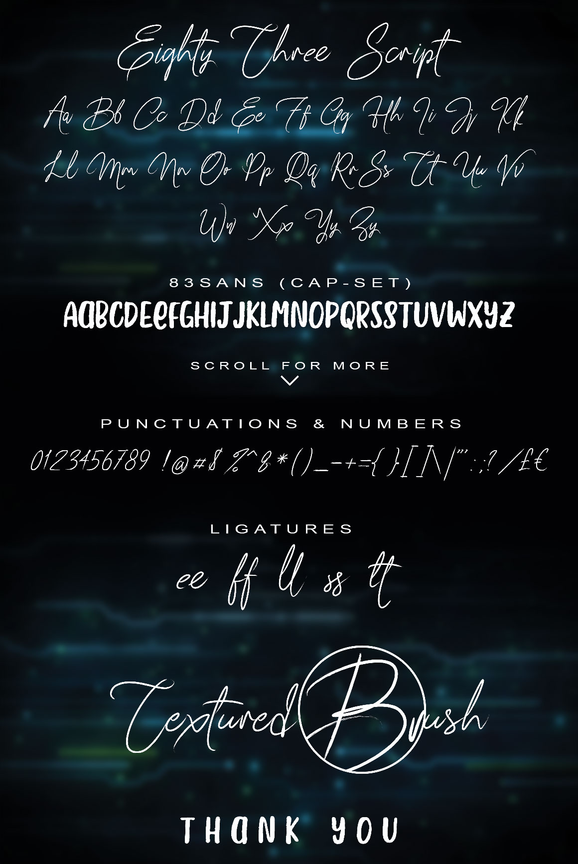 83 Script Font - Preview 5