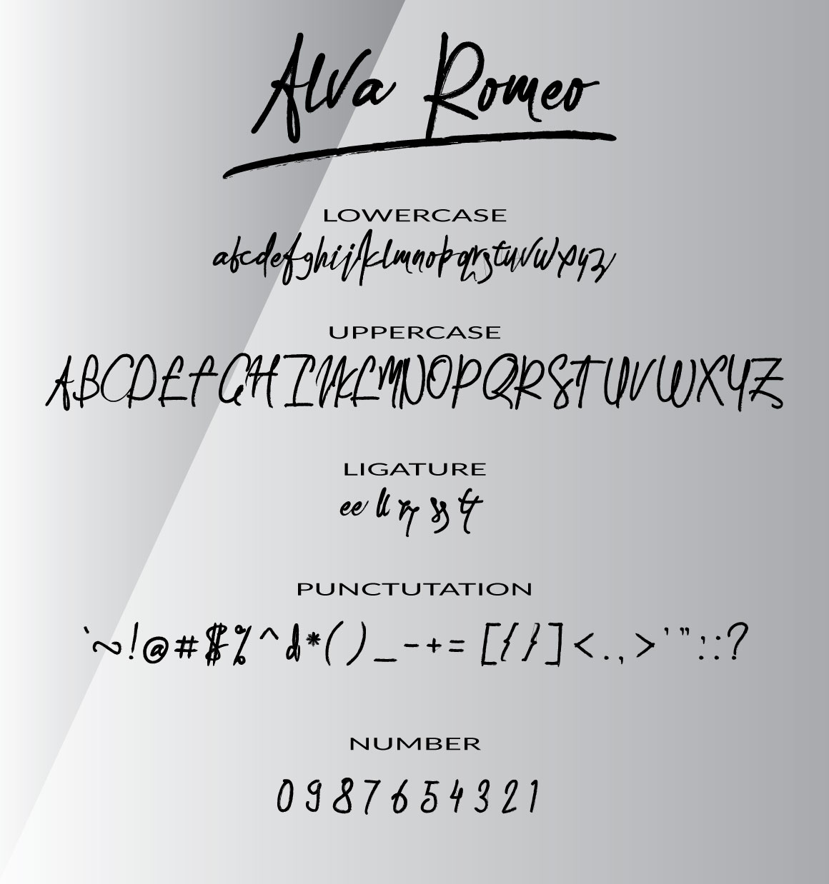Alva Romeo Font - Preview 3