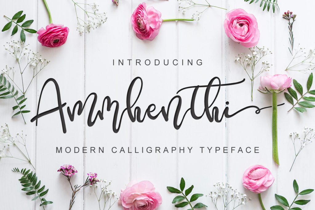 Ammenthi Font by Pineungtype & Missinklab · Creative Fabrica