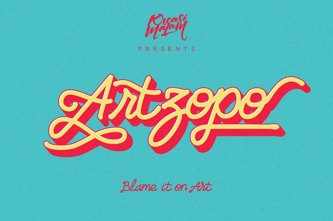 Artzopo Font - Preview 3