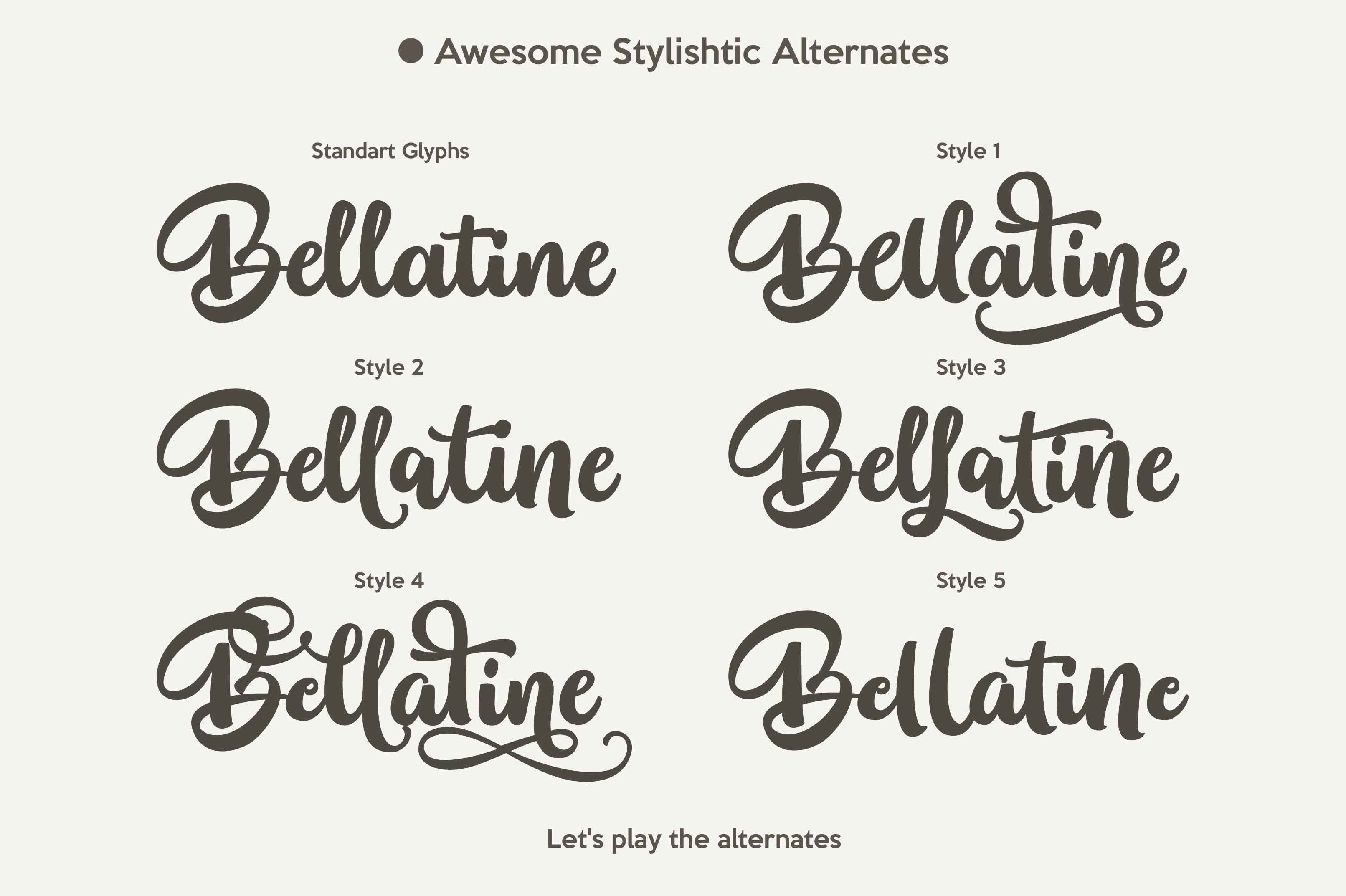 Bellatine Font - Preview 2