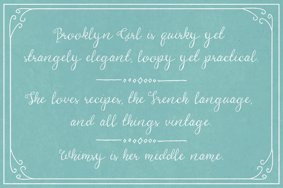 Brooklyn Girl Font - Preview 4