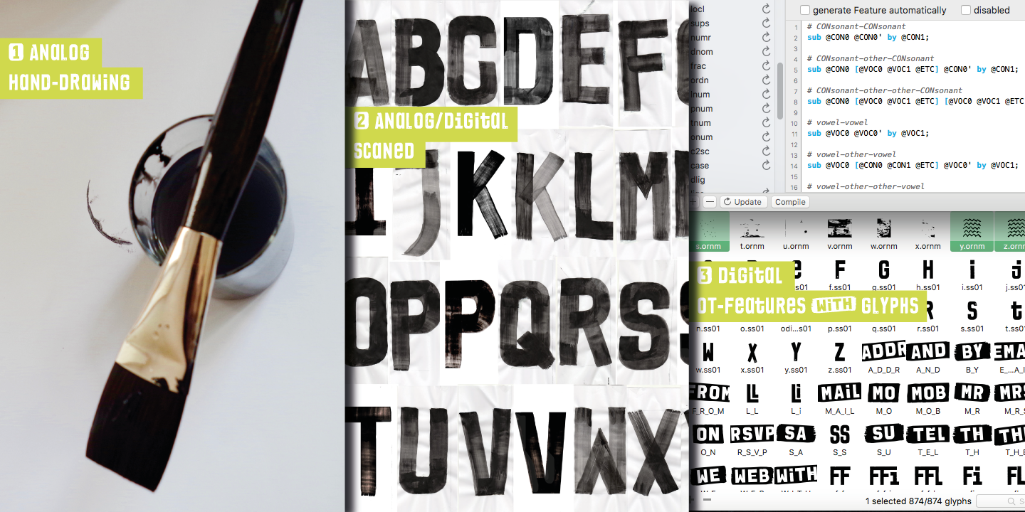 Brush Poster Grotesk Regular Font PNG with transparent background - Preview 4