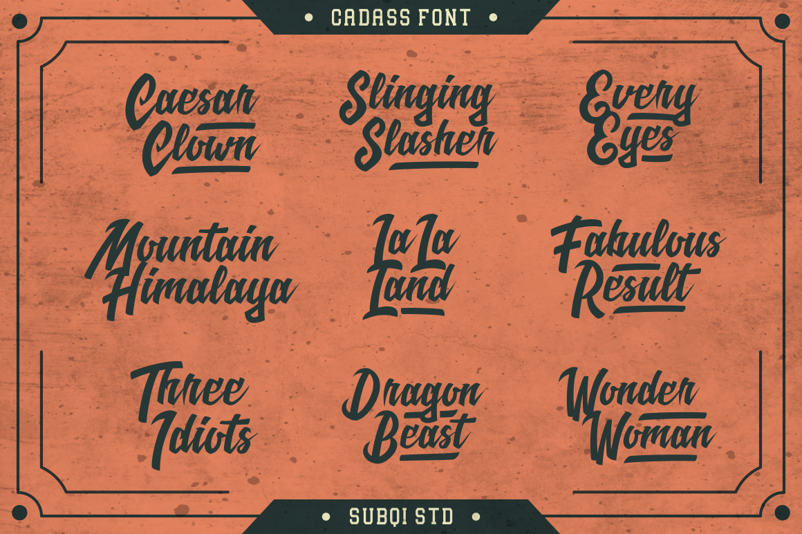 Cadass Font - Preview 1