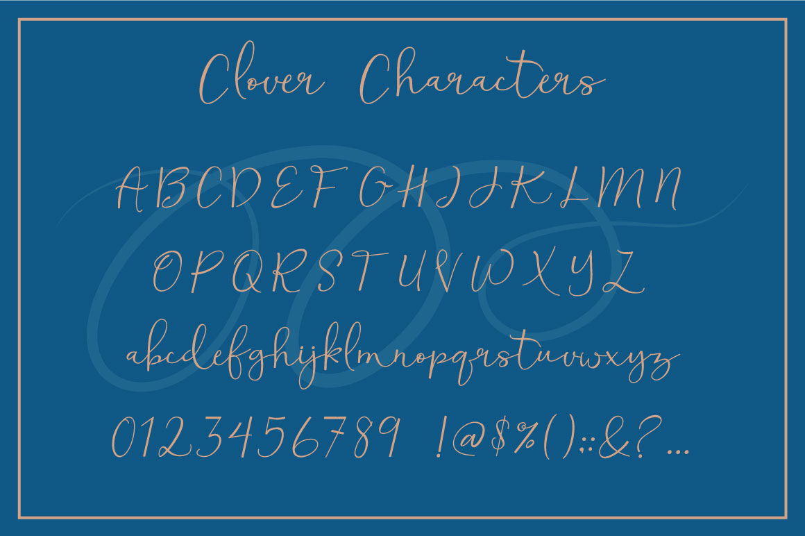 Clover Font - Preview 6