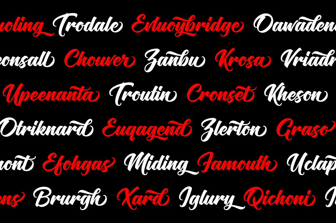 Flaming Script Font - Preview 4