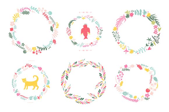 Hand Drawn Floral Set Graphic by Favete Art · Creative Fabrica