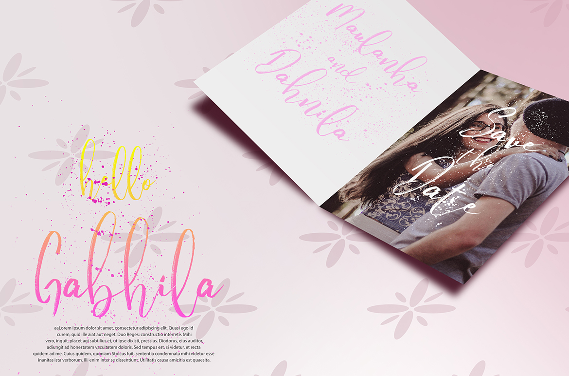 Hello Gabhila Font PNG with transparent background - Preview 2