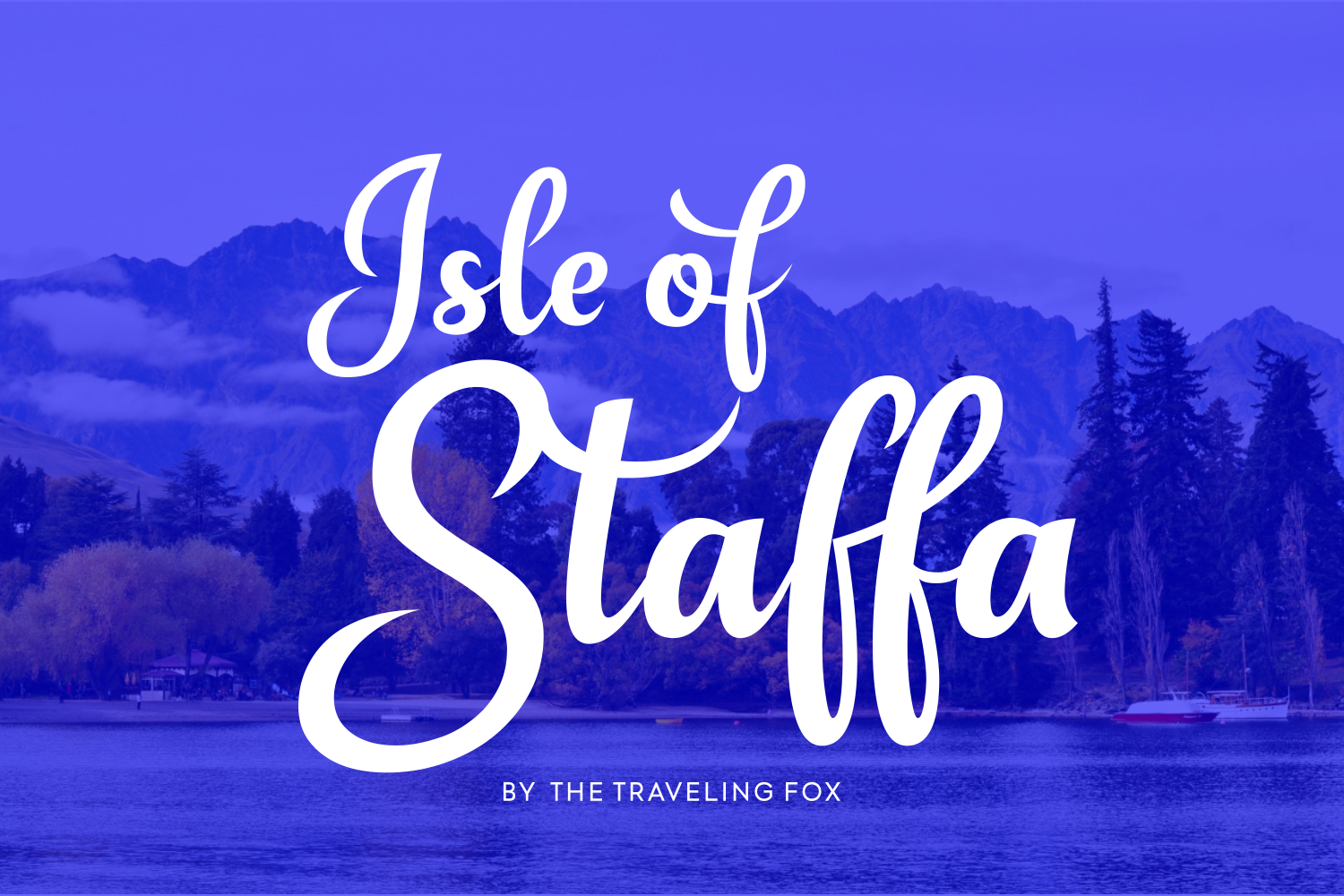 Isle of Staffa Font PNG with transparent background - Preview 1