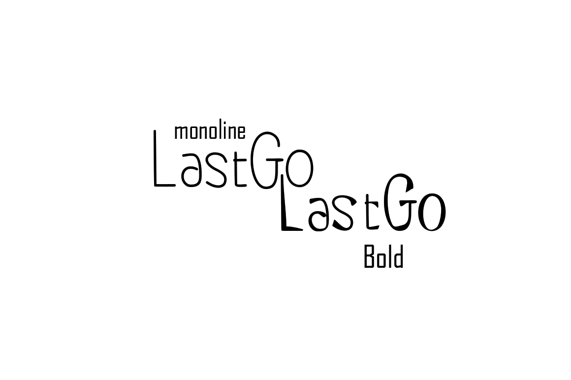 LastGo Font PNG with transparent background - Preview 1
