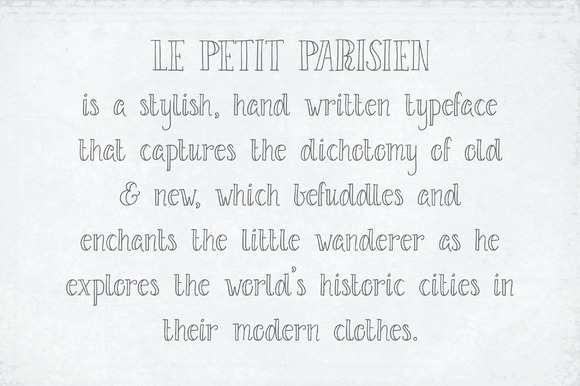 Le Petit Parisien Light Font PNG with transparent background - Preview 2