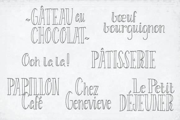 Le Petit Parisien Light Font PNG with transparent background - Preview 3