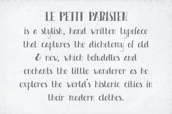 Le Petit Parisien Font font preview - 2